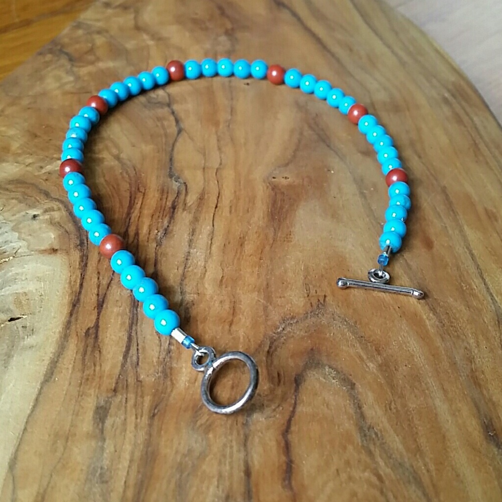 NWOT Red and blue bracelet